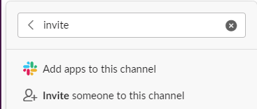 and then selecting "Add apps to this channel" .